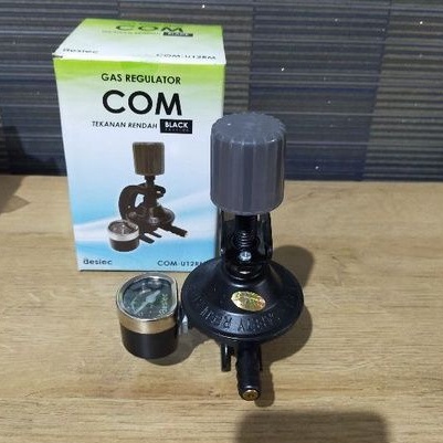 Regulator Gas Destec Black + Meter