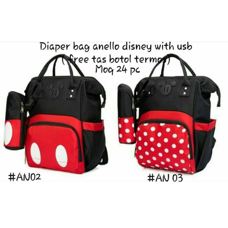 diaper bag anello disney / tas perlengkapan bayi