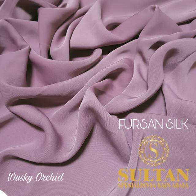 Fursan Silk Polos Dusky Orchid Dusty Ungu Shopee Indonesia