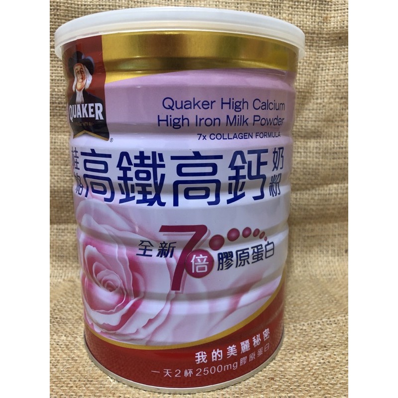 

Quaker high calcium 7x collagen