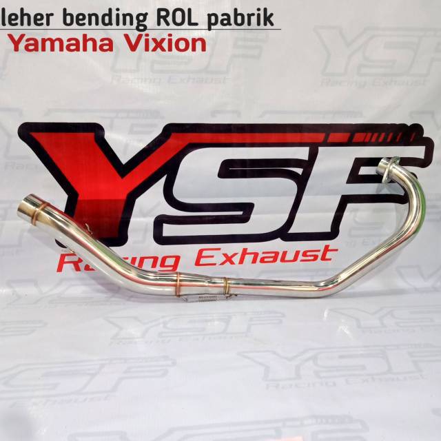 Leher knalpot vixion header bending qualty pabrik full stainless inlet 50MM
