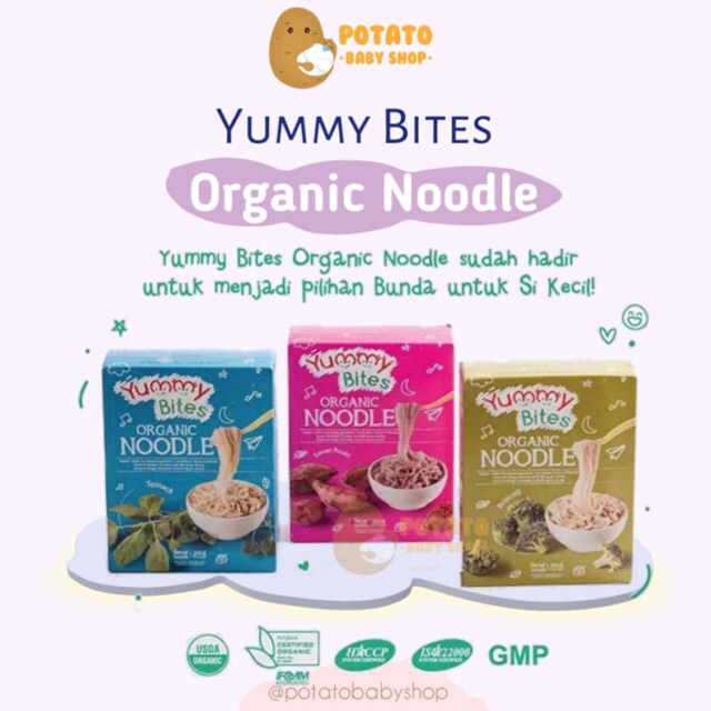 Yummy Bites Organic Noodle - Mie Bayi organik