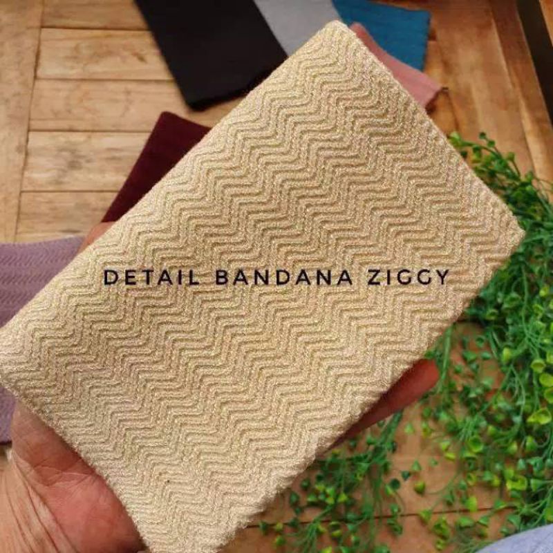 CIPUT RAJUT ZIG ZAG PREMIUM BANDANA RAJUT ZIK ZAK,INER RAJUT