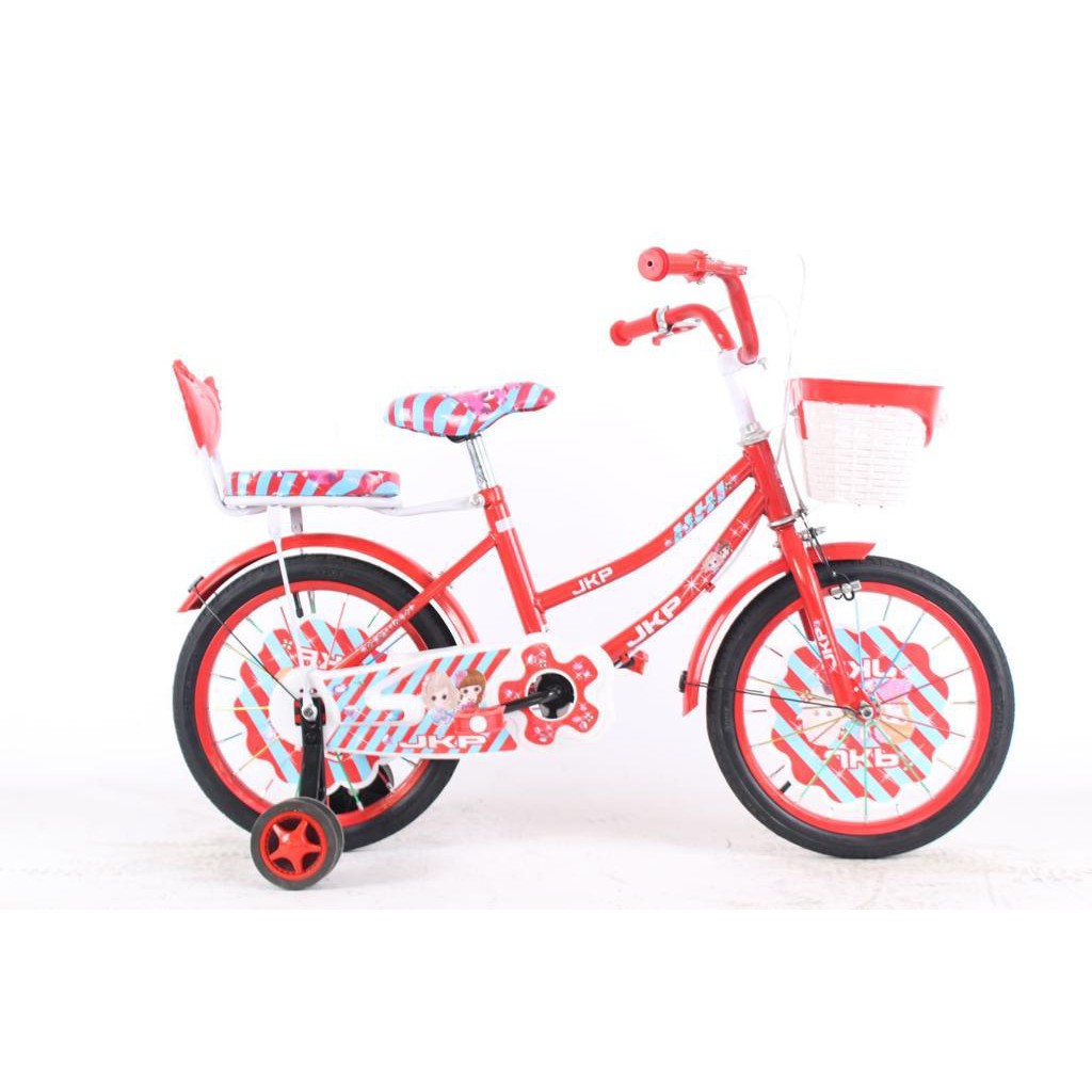 Sepeda Mini Anak Perempuan JKP Princess Bahan Chromoly Size 12 & 16 Inchi Garansi Original SNI COD-2