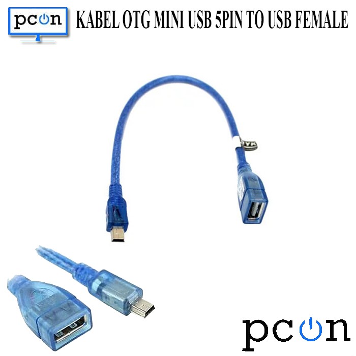 Mini Usb Otg - Mini Usb Male 5 Pin To Usb Female Otg Cable