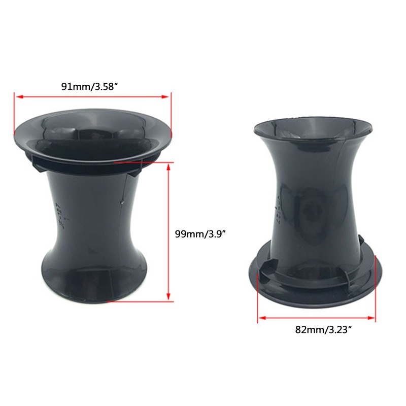 Btsg 2PCS / Set Tabung Speaker Subwoofer Bass Refleksi 99mm x 82mm Warna Hitam