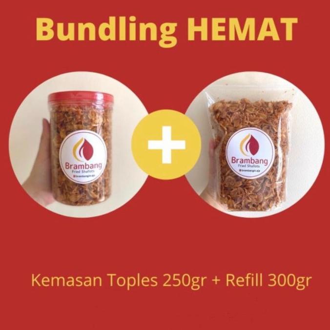 

Brambang Hemat Paket Toples 250Gr + Refill 300Gr