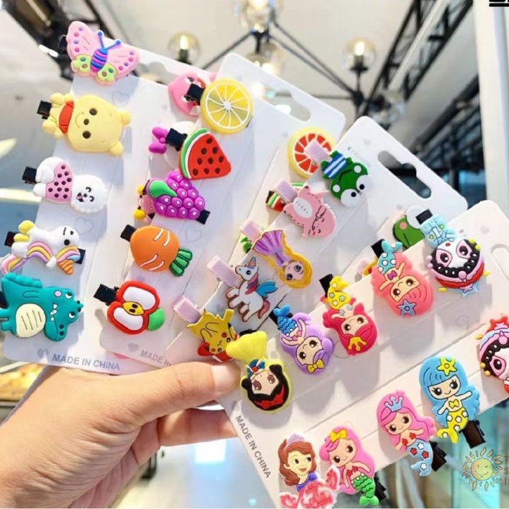 JEPIT RAMBUT KARAKTER UNTUK ANAK(isi 10pcs)