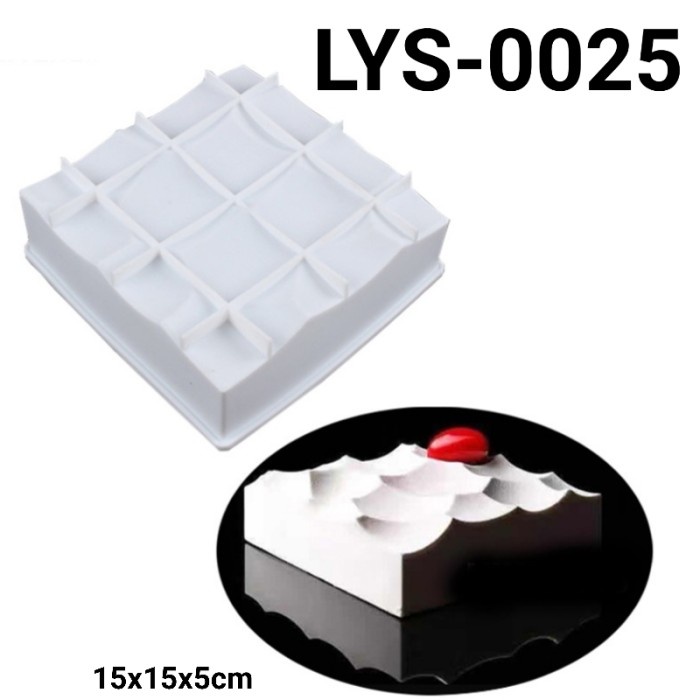 

LYS-0025 CETAKAN LOYANG SILIKON PUDING MIRROR MOUSSE CREAM CAKE KOTAK BERKUALITAS TINGGI