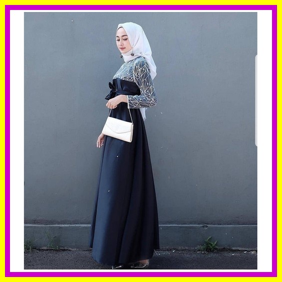 Gamis Wanita Gamis Pengajian Dres Pesta Gamis Ibu Ibu Dress Hari Raya Muslimah Kekinian Gamis Jumbo Import Gamis Lebaran Pakaian Syari Gamis Syari Ramadhan 2022 Baju Gamis Dres Kondangan Dress Wanita Baju Hari Raya Gamis [R.A] Aura Dress Muslim Bruka