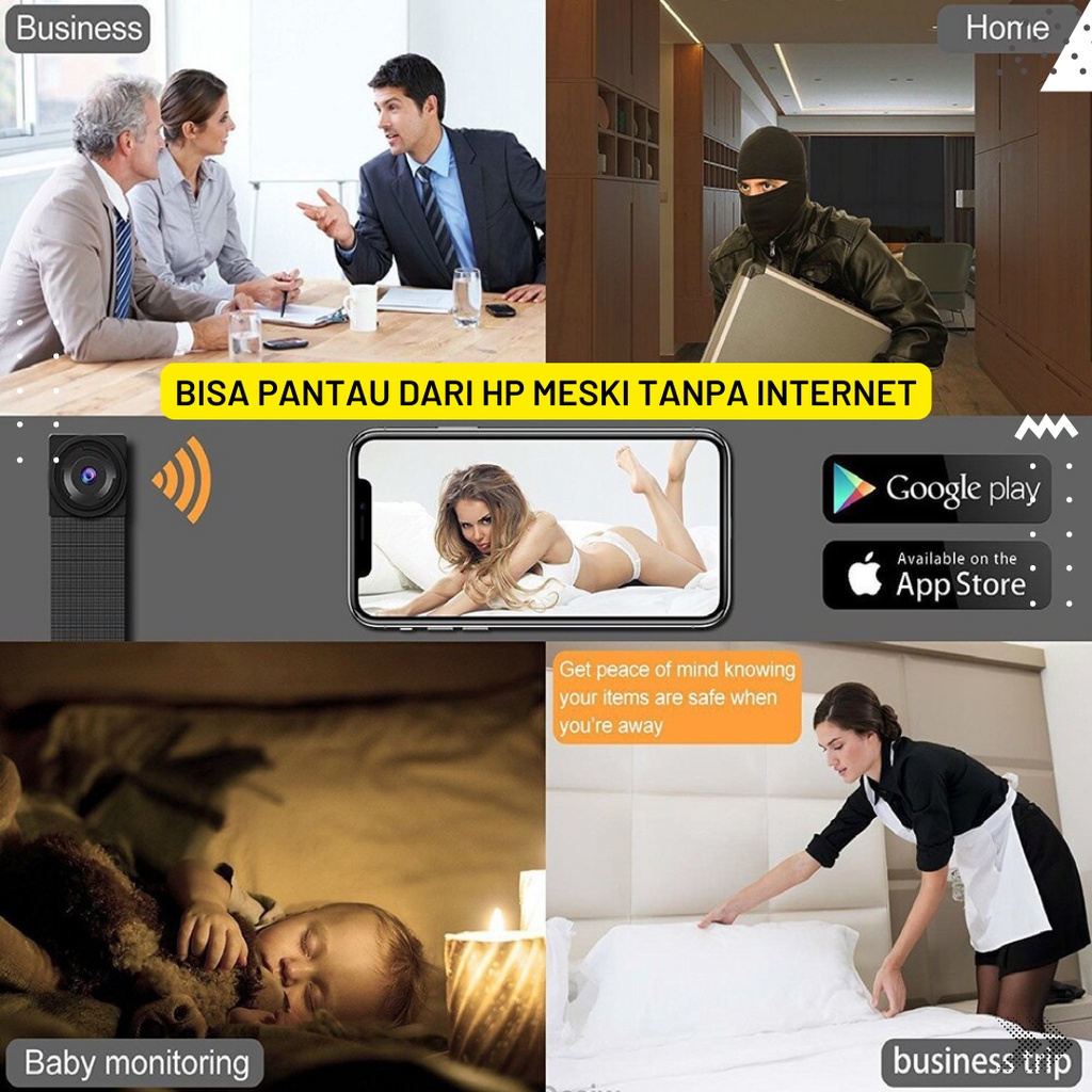 KAMERA KECIL PENGINTAI MINI CAMERA MINI WIFI CCTV SPY CAM HIDDEN CAMERA IP CAMERA MURAH 1080P JS11