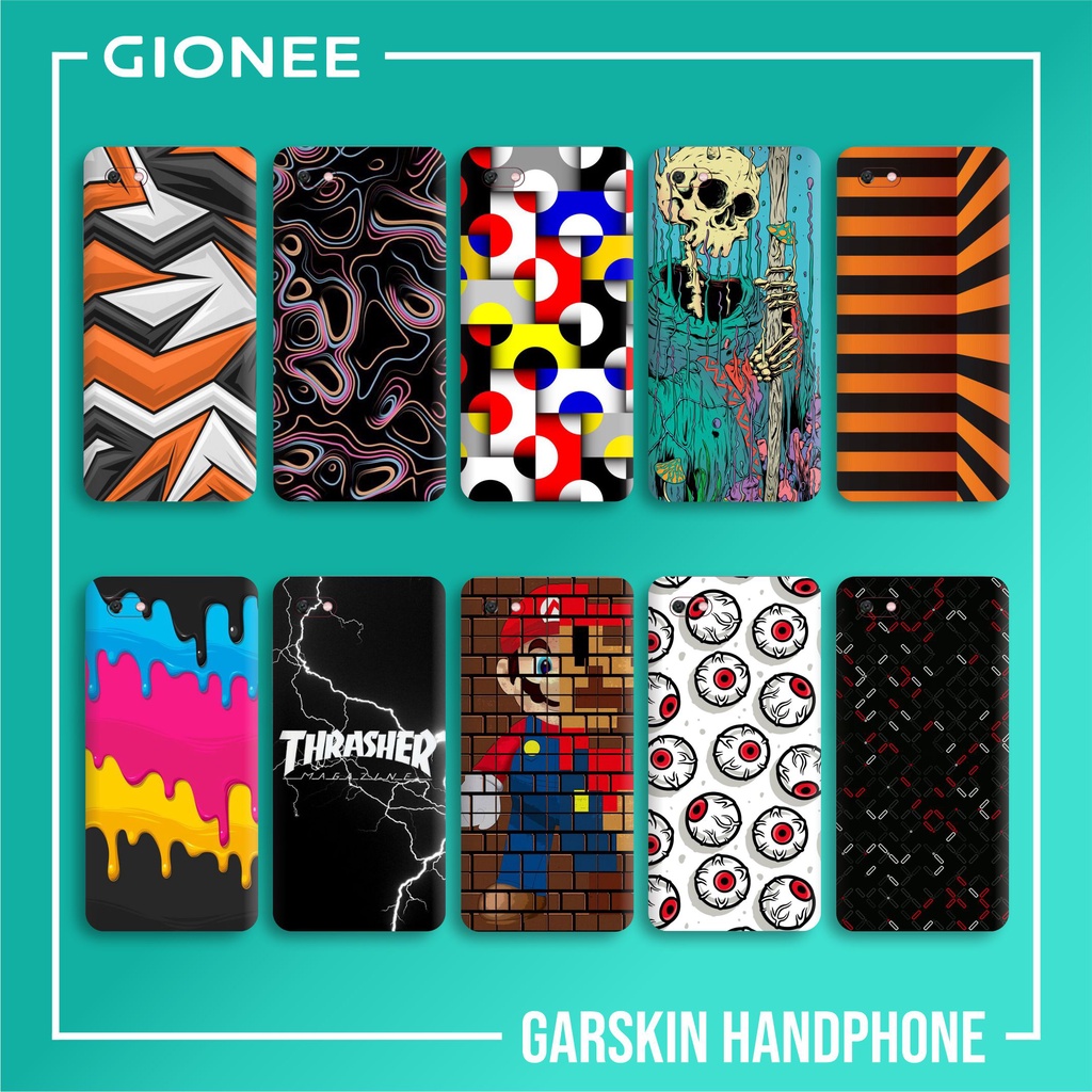 GIONEE f205 SKIN GARSKIN CASE PROTECTOR DAPAT 2 PCS FREE CUSTOM GAMBAR BEBAS BISA COD