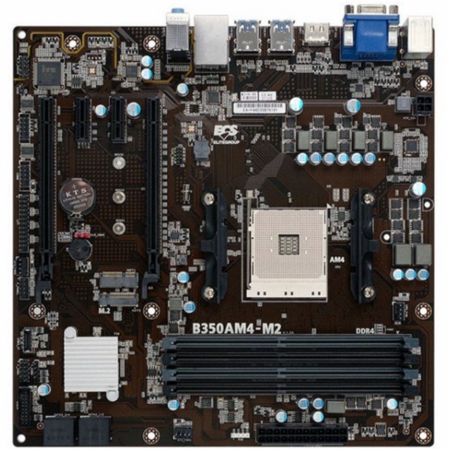 ECS B350AM4-M2 AM4 Ryzen Motherboard - DDR4