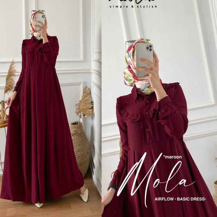 MOLA DRESS MAXY DRESS CRINGKEL AIRFLOW ..