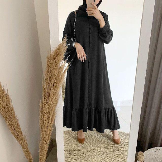 Naya Dress Ukuran Size S M L XL 2XL 3XL 4XL XXL XXXL  XXXXL 2L 3L 4L 5L  Dress Wanita Jumbo Gamis Big Size Baju Korea Over Size