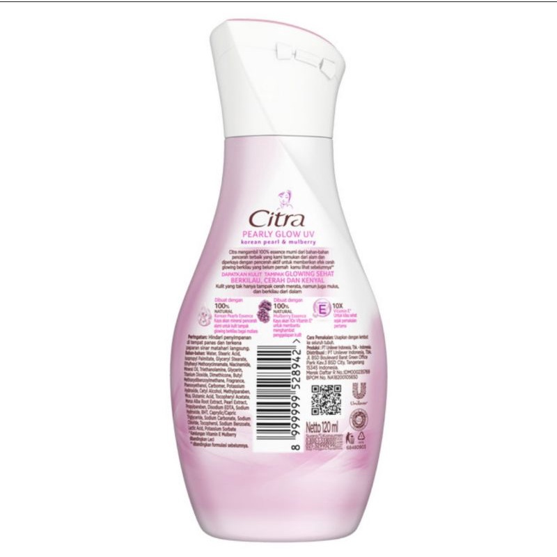 Citra Hand &amp; Body Lotion Pearly Glow UV 120 ml