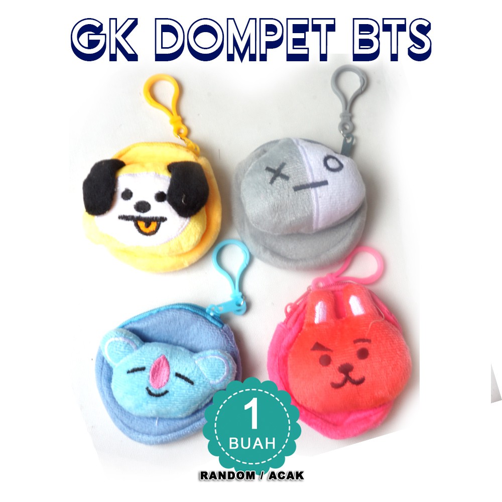 Gantungan Kunci Dompet BT21 - gantungan kunci dompet KOIN gantungan kunci BT21/ gantungan kunci mura