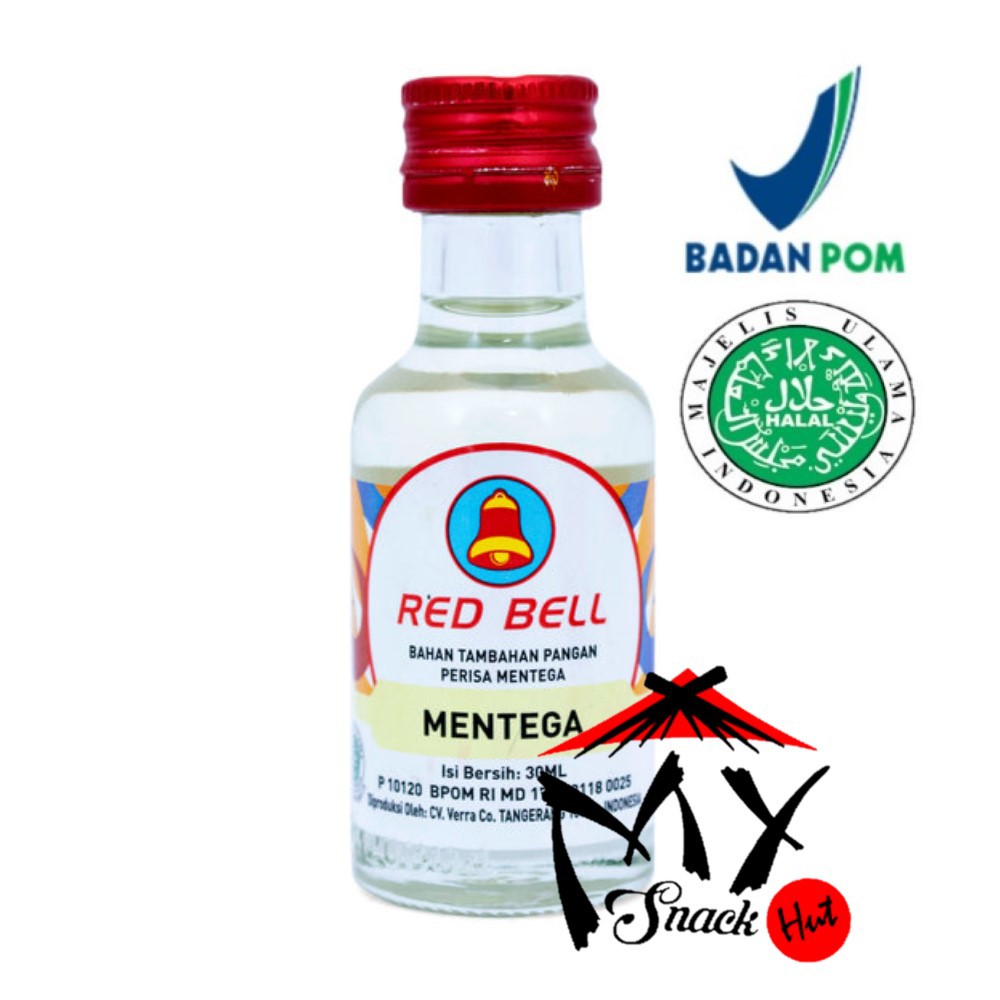 RED BELL FLAVOUR MENTEGA 30ML - RED BEL ESSEN BUTTER FLAVOR - REDBELL ESEN ESSENCE MERTEGA HALAL MUI