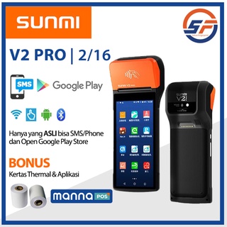 Mesin Kasir SUNMI V2 PRO Termurah Printer Thermal Bluetooth Grab Merchant Gobiz PPOB Sunmi V2Pro Scanner Mobile