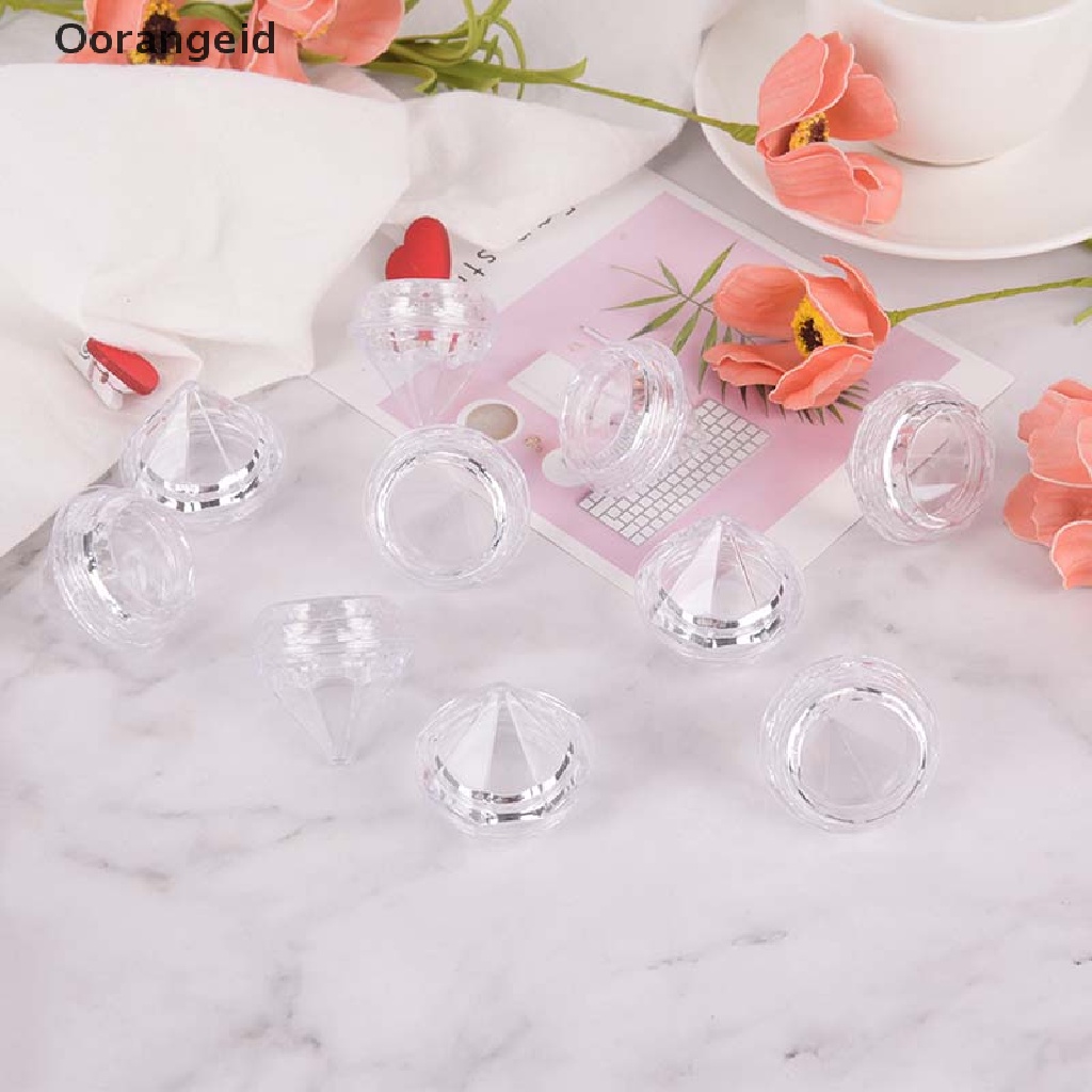 (Orangexgood) 10pcs / Set Kontainer Kosong 5g Untuk Krim Wajah / Kosmetik / Makeup