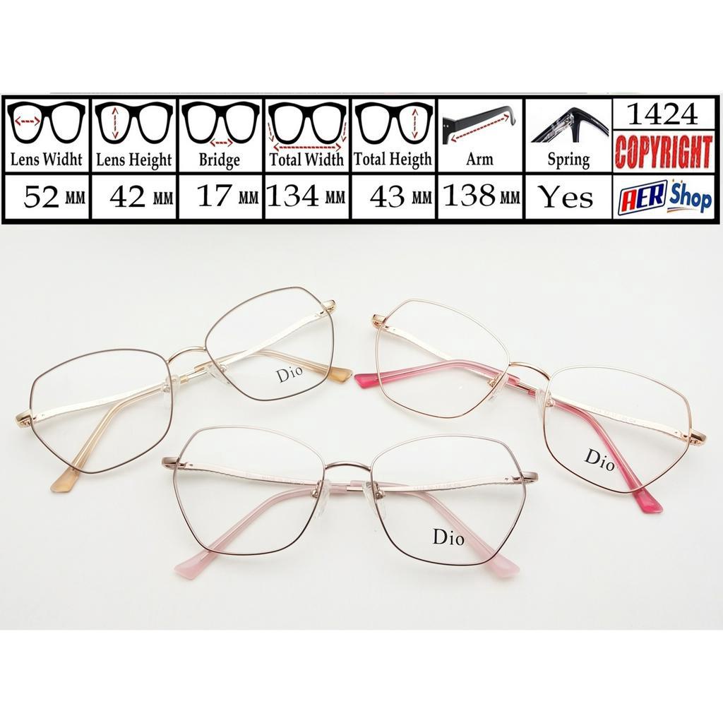 kacamata cat eye frame kacamata minus cat eye metal korea terbaru