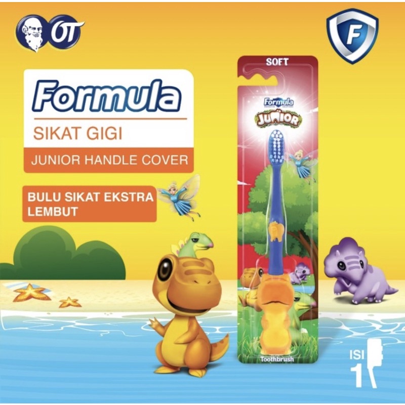 Formula Sikat Gigi Anak Walrus Junior Toothbrush Kids + Penutup Sikat