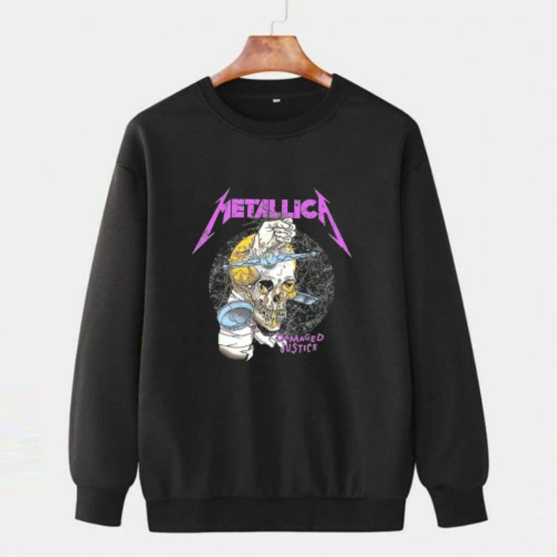 jaket crewneck sweater Metallica skull hoodie original jaket murah pria jaket pria murah