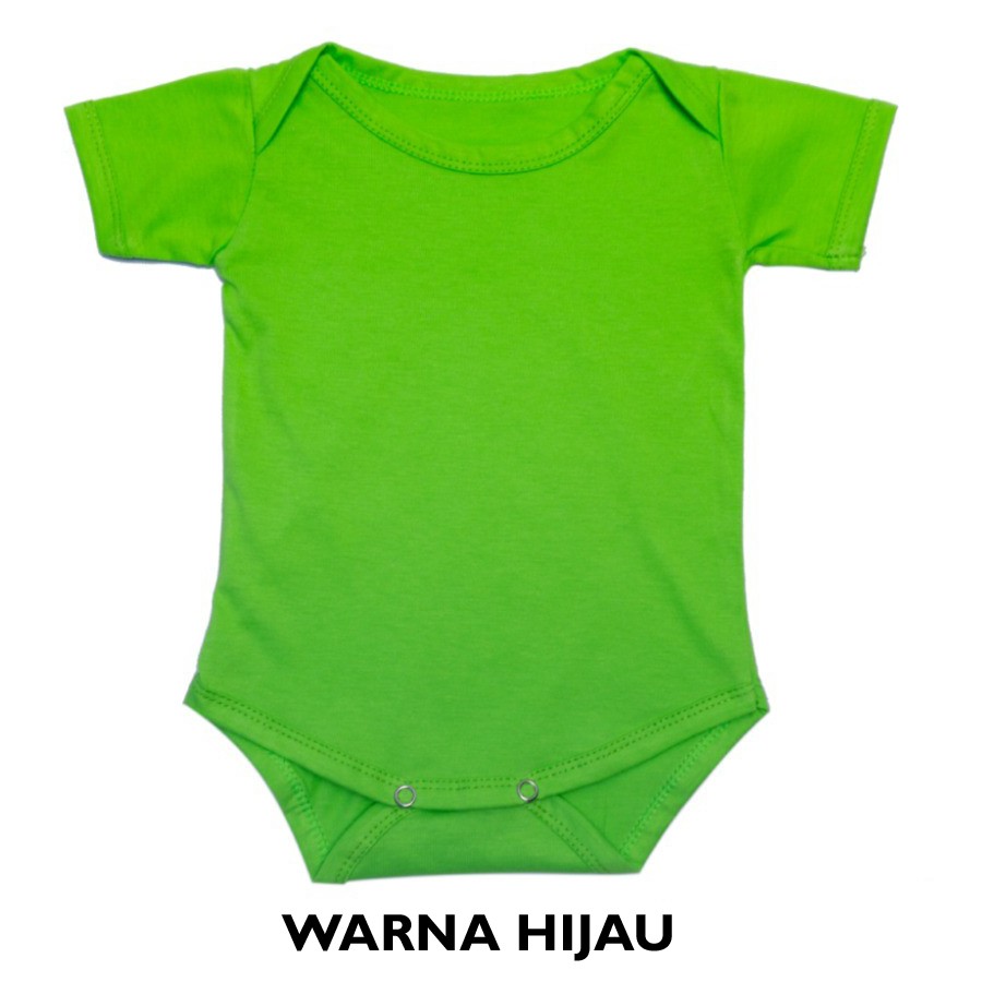 Baju Bayi Jumper Bayi Bodysuits Polos Bahan Katun Lembut Newborn Baru Lahir