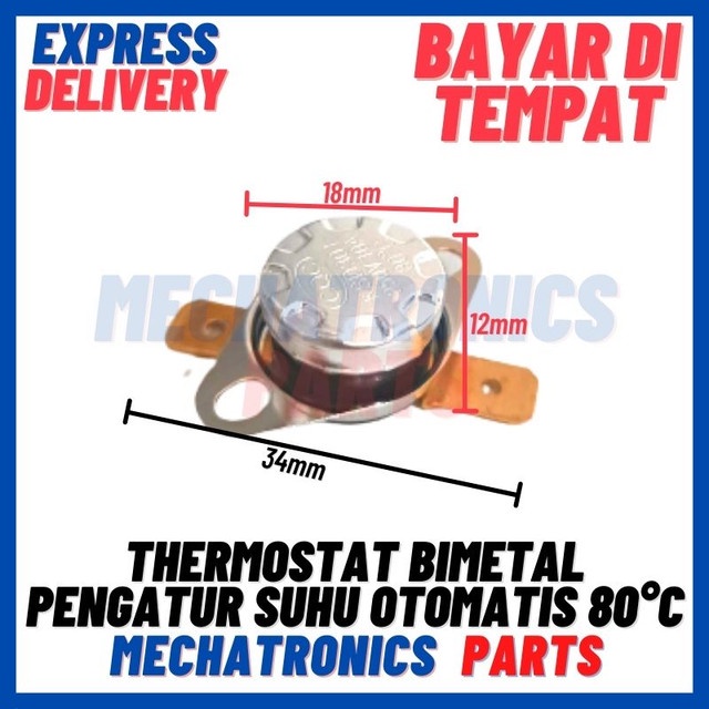 [5621] THERMOSTAT BIMETAL PENGATUR SUHU OTOMATIS DISPENSER MAGIC COM 80C