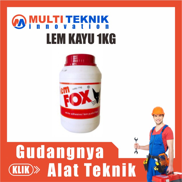 

LEM FOX PUTIH 1 KG LEM PVAC BOTOL SERBAGUNA LEM PLAMUR PLAMIR LE MT170