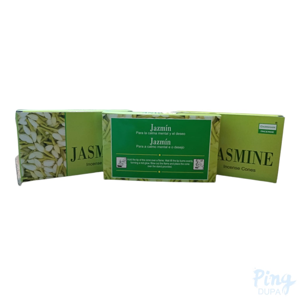 Dupa Tumpeng Jasmine Cone Aroma Hio Melati by Darshan India Isi 10 Pcs