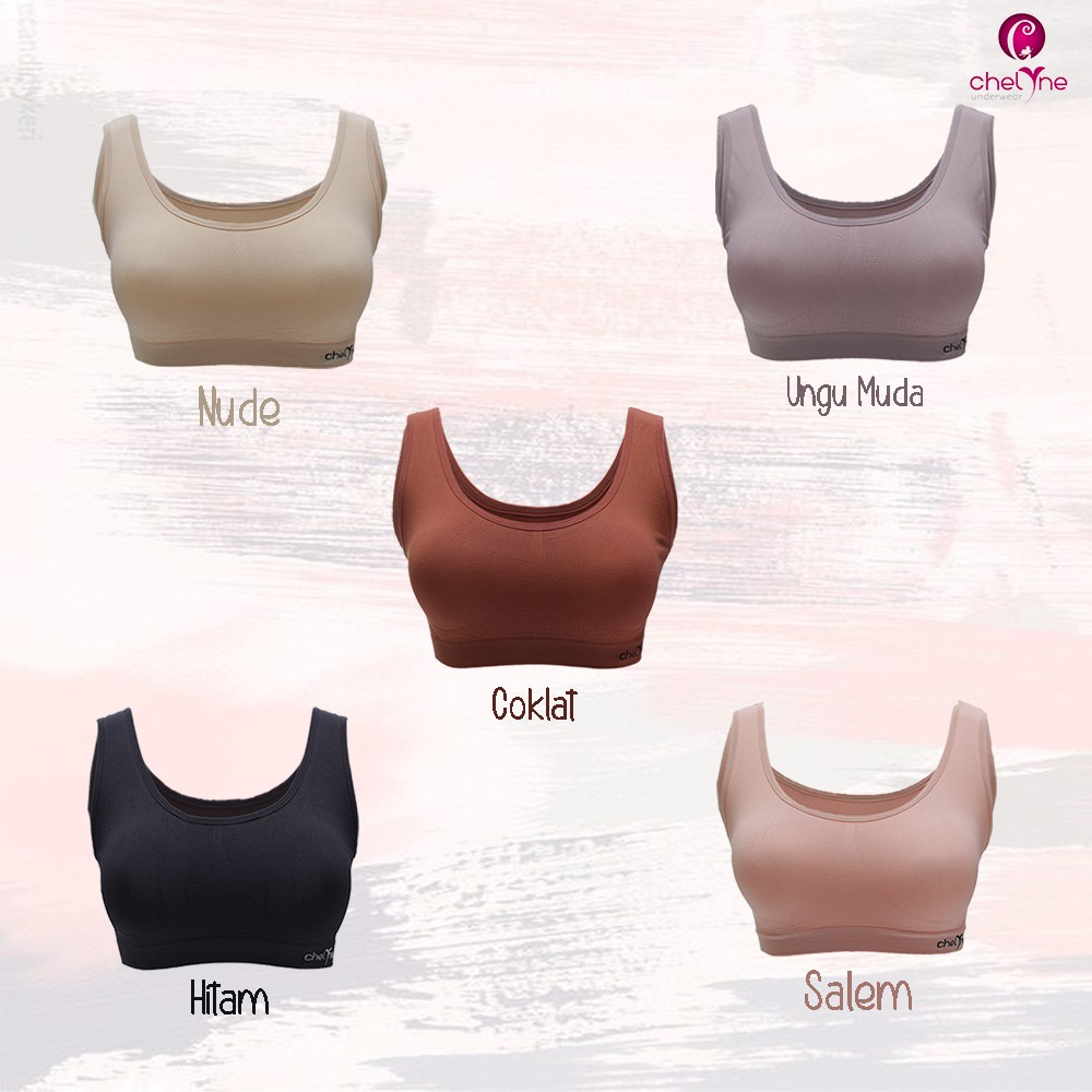 Miniset Chelyne Seamless Rajut Tanpa Busa X7038 Bra Remaja