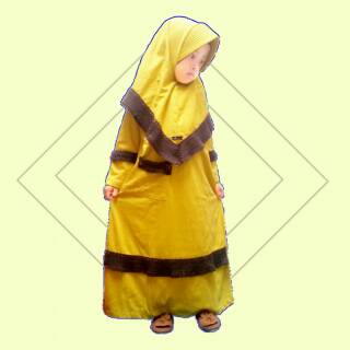  Gamis  bahan  kaos  untuk uaia 5 6 tahun Shopee Indonesia