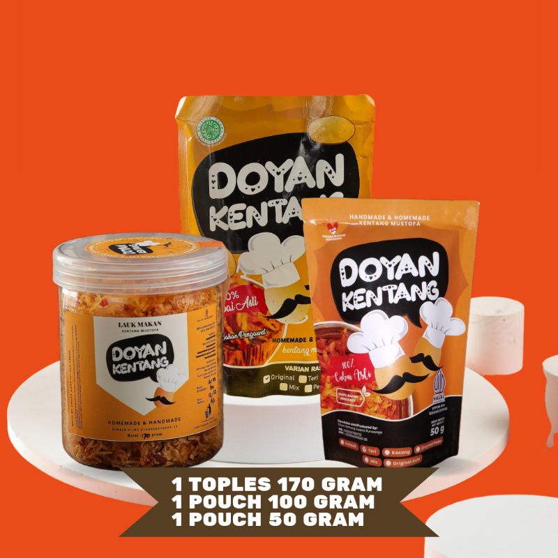 

Paket Package 1 Kentang Mustofa Doyan Kentang