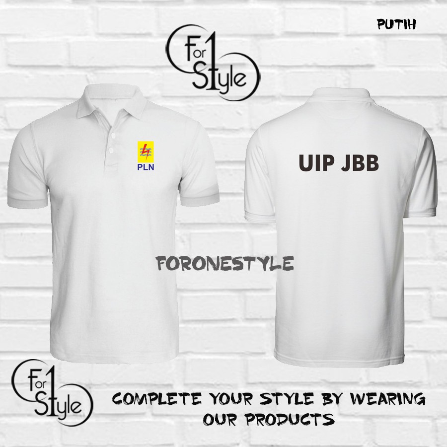 POLO SHIRT PLN UIP JBB - BAJU PLN BUMN - KAOS KARYAWAN PLN - CUSTOM BAJU KARYAWAN PLN PERSERO