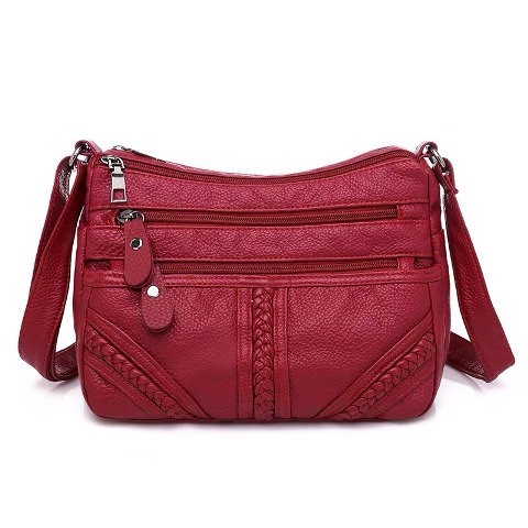 BJ64170 - BLACK/RED - TAS IMPORT TAS WANITA FASHION IMPORT MODIS ELEGAN TERMURAH TERLARIS TERBARU BAGSTORE JAKARTA TAS BATAM ZCJ4170