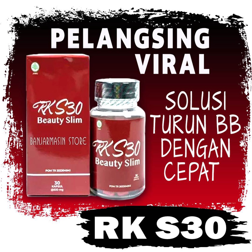 RK S30 Beaty Slim Pelangsing RKS30 Penurun Berat Badan Diet Detox BPOM