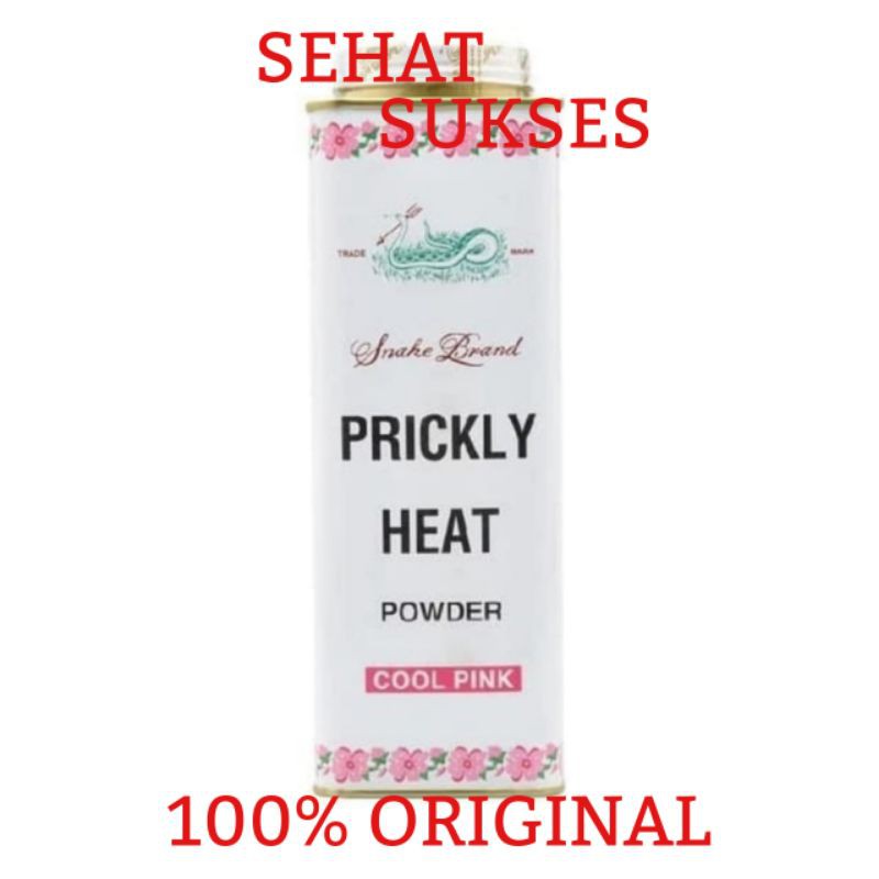 Prickly Heat Powder / Snake Brand 300gr - Cool Pink