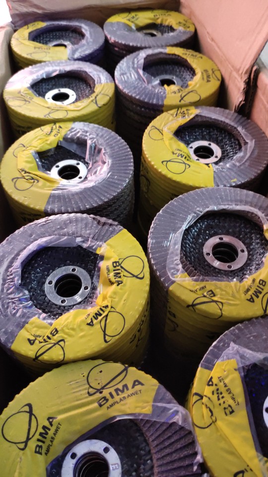 Amplas Susun / Flap Disc Bima Grit 60/80/100/120/150/180
