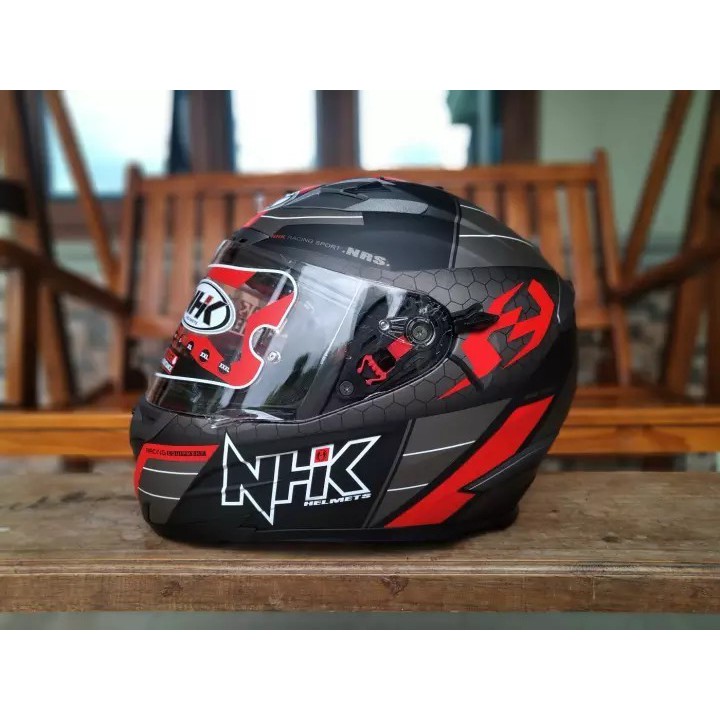 Helm Full Face NHK RX 9 Navy Red Doff