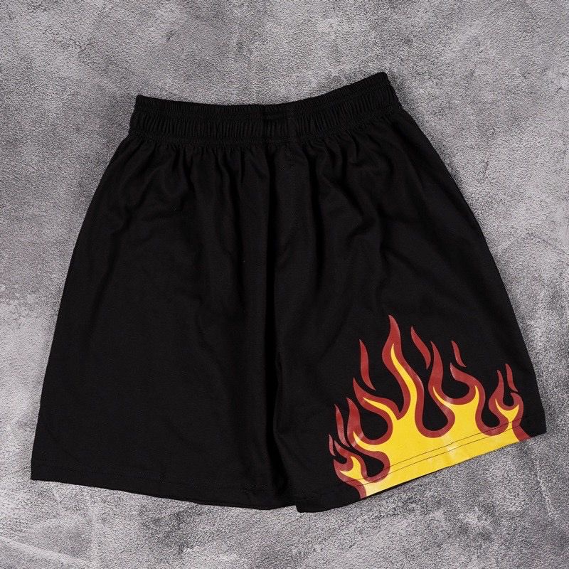 (COD)Best seller!!!! Boxer Black White Fire//CELANA PENDEK//⭐⭐⭐⭐⭐5