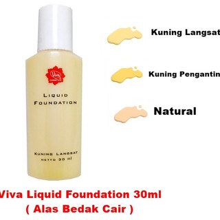 Belia Viva Liquid Foundation 30ml Alas Bedak Viva