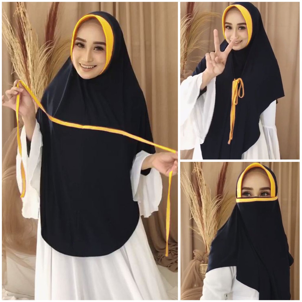 Hijab Ayana 3 in 1 / Jilbab Instan Sharmila / Kerudung 3in1 / Hijab Cadar / Khimar Jumbo Hits
