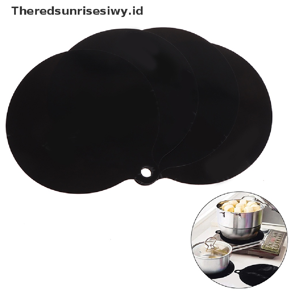 (Theredsunrisesiwy.Id) 4pcs Alas Pelindung Hob Elektrik Bahan Silikon Anti Slip