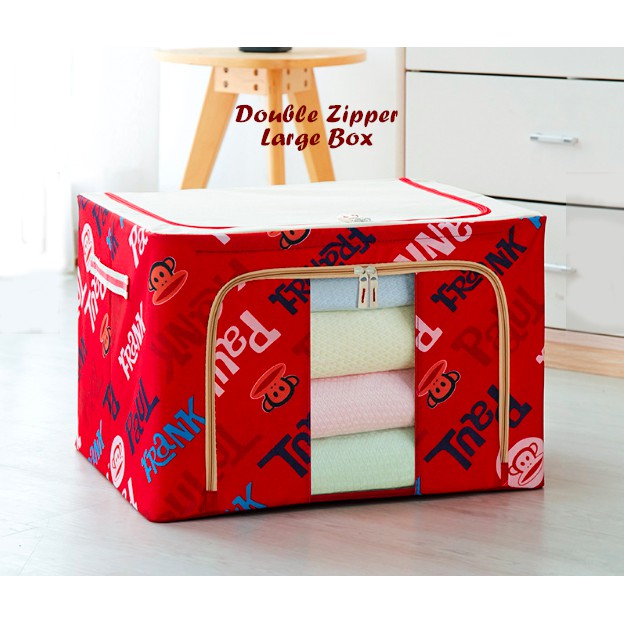 Jual Double Zipper Large Box 66L RED PAUL FRANK Berkualitas