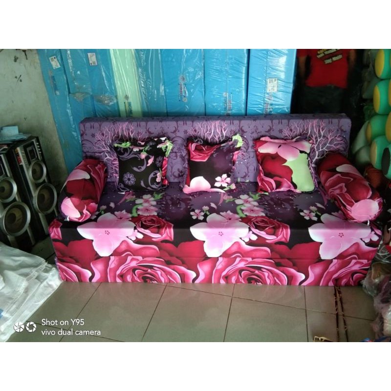 Ukuran 200x160x20 cm cover SOFABED inoac / sarung sofabed inoac no.2