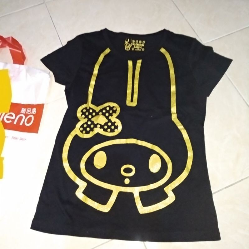 My Melody Bossini Kaos Wanita Size M Hitam