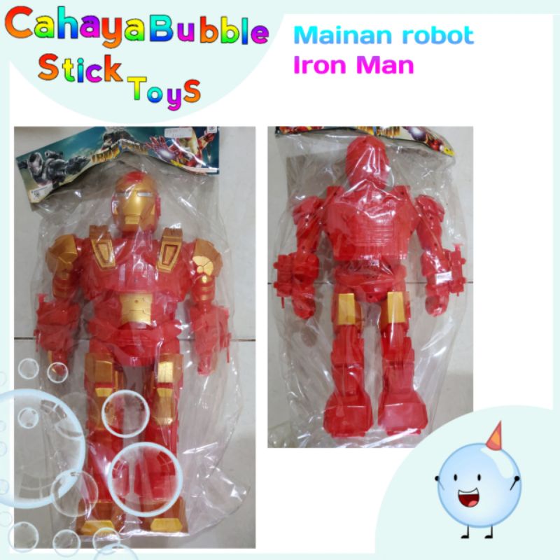 mainan robot Iron Man mainan robot anak ukuran besar