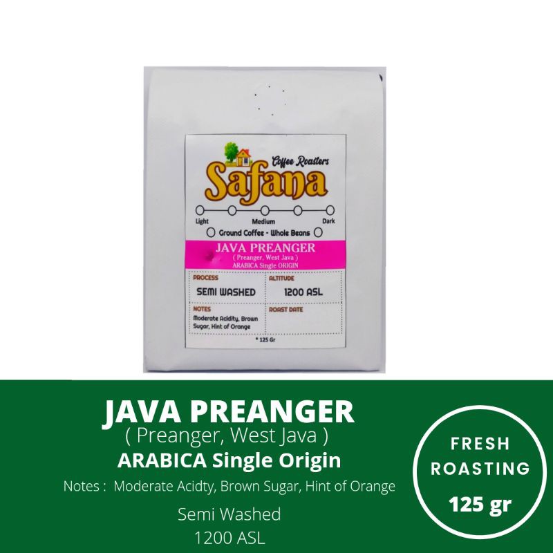 

Kopi Java Preanger Arabica Single Origin Fresh Roasting Coffee 125gr