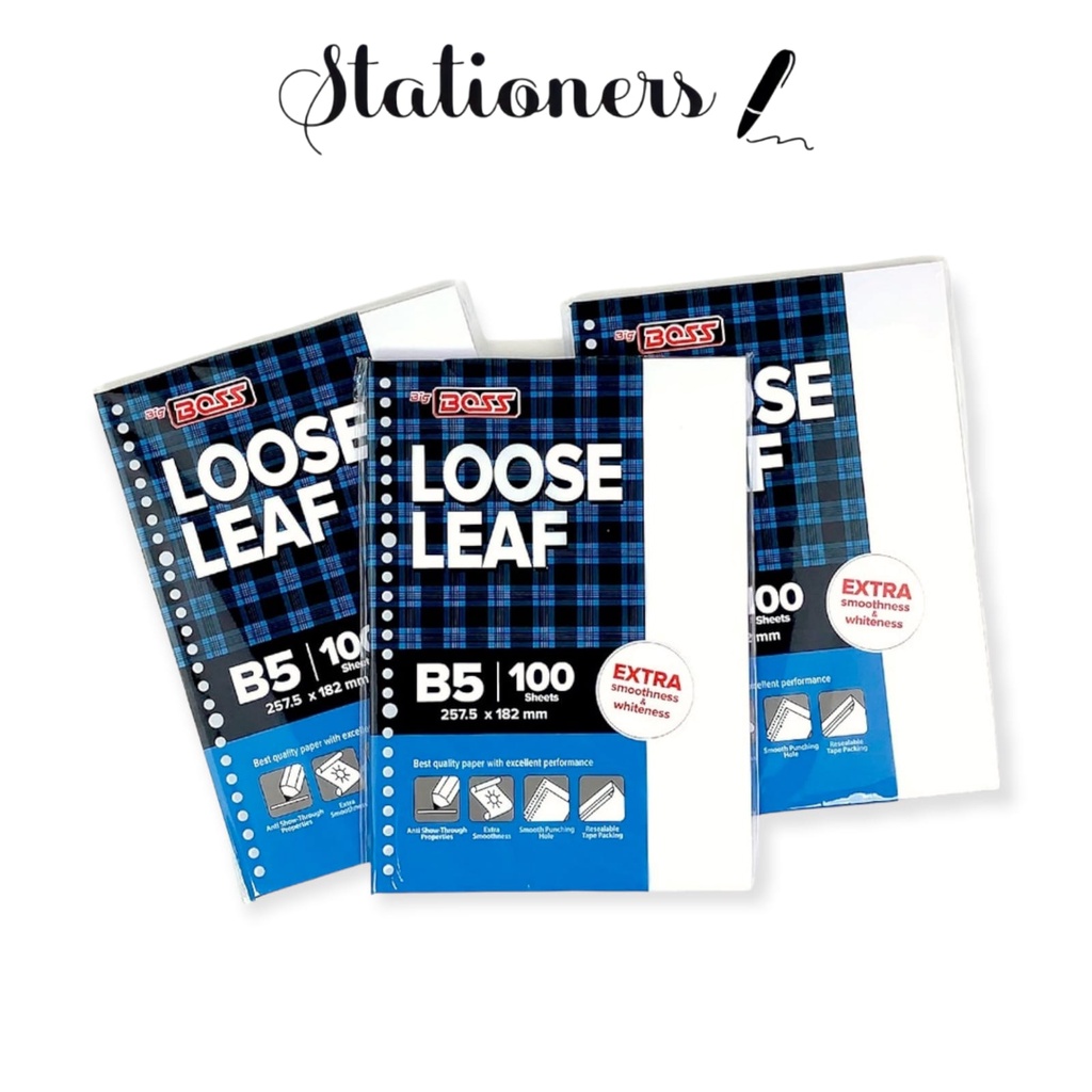 

Loose Leaf Big Boss B5 , 26 Holes - Polos isi 100 Lembar